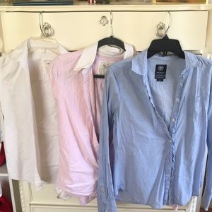 Button-down lot, 2 A&F 1 AE